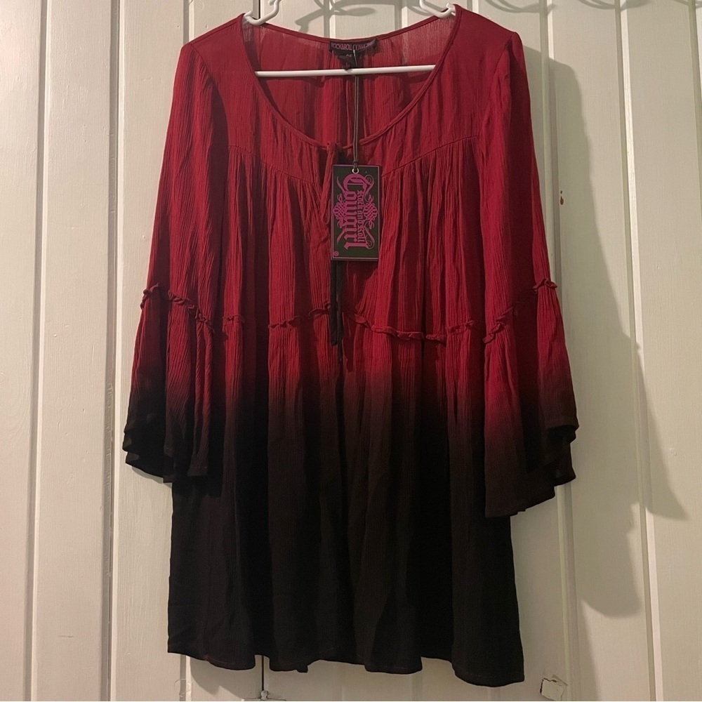 Rock and Roll Cowgirl blouse-medium NWT
